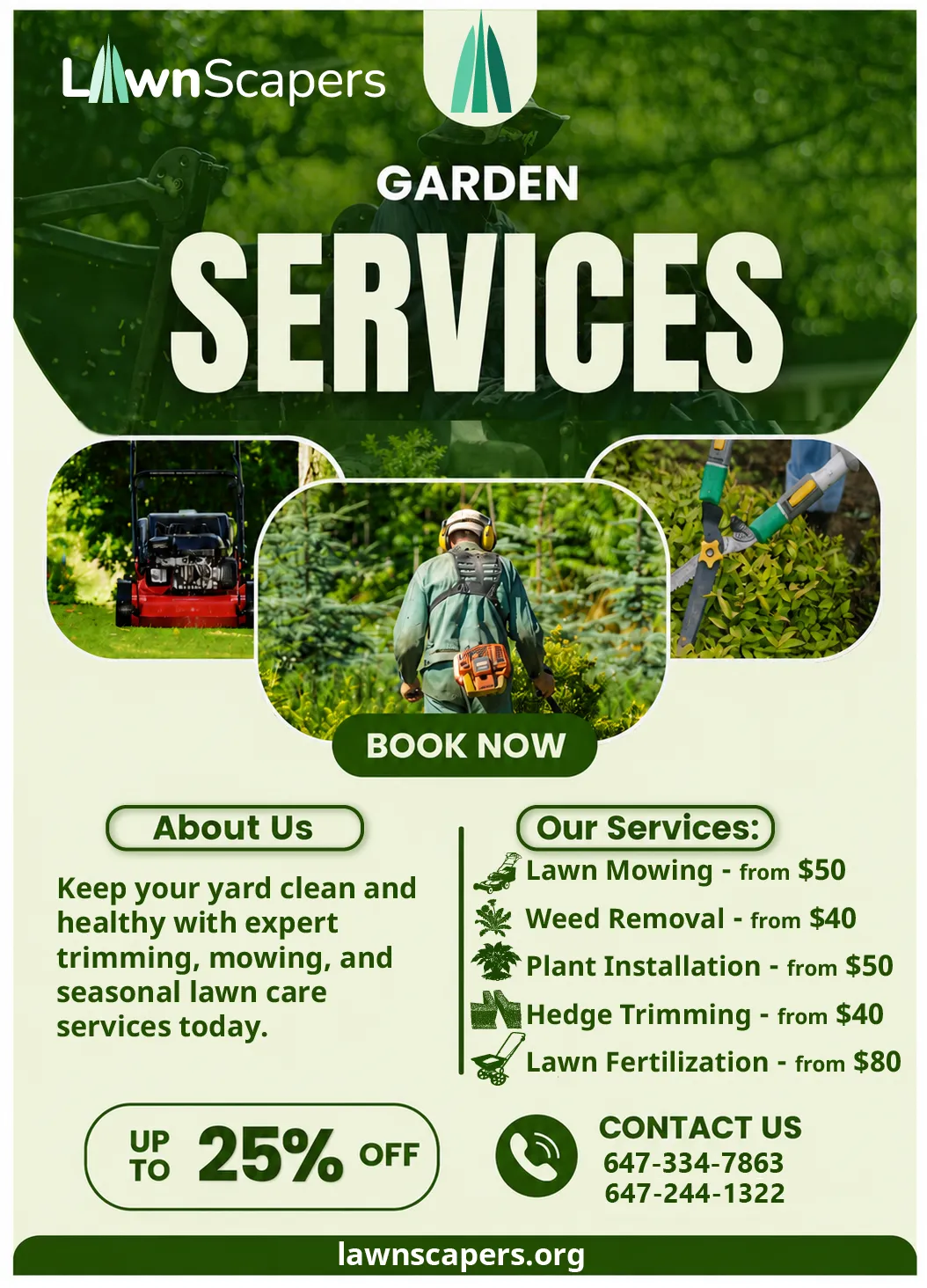 lawn scapers flyer